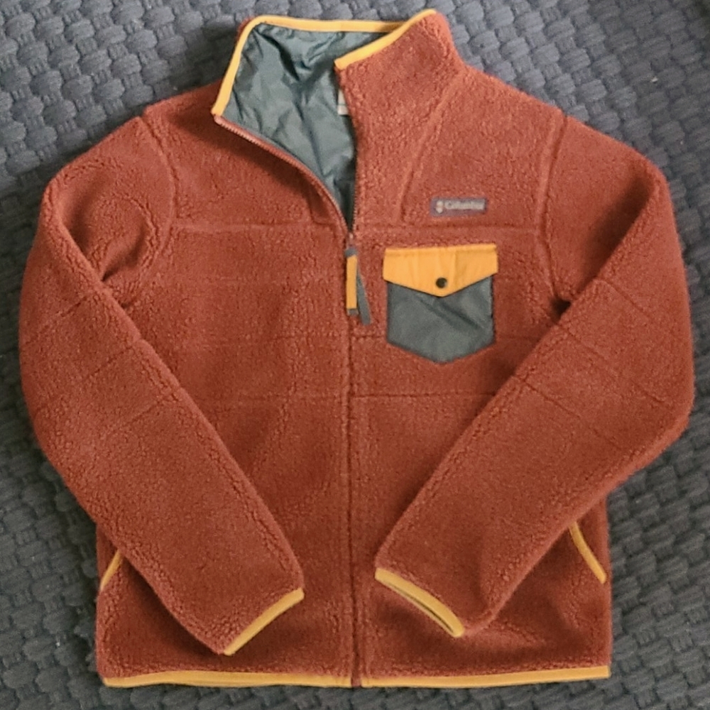 Columbia fleece zip front jacket
